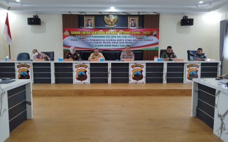 Dandim Tegal Hadiri Rapat Koordinasi Sektoral Operasi Ketupat Candi 2023