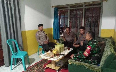 Babinsa dan Bhabinkamtibmas Karangkobar Mempererat Silaturahmi Melalui Halal Bi Halal di Hari Raya Idul Fitri