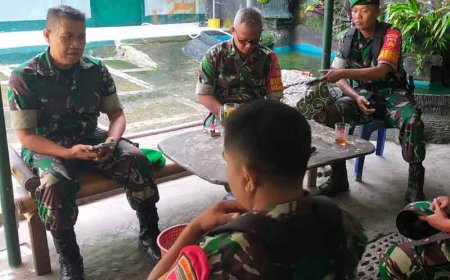 Jam Komandan di Koramil 07 Mandiraja Penerapan Disiplin dan Kepedulian Pimpinan Terhadap Satuan dan Anggota   