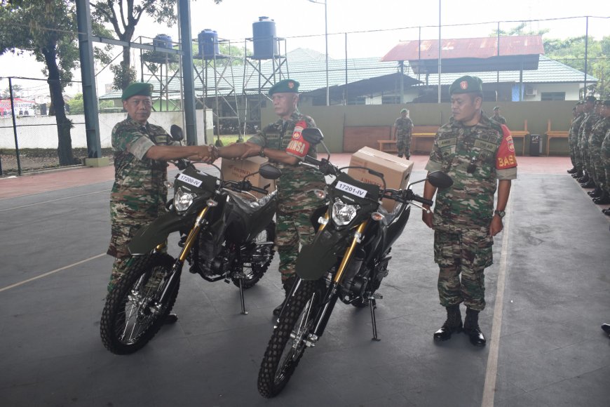 Kasdim 0712 Tegal Serahkan 113 Kendaraan Dinas Baru Kepada Babinsa