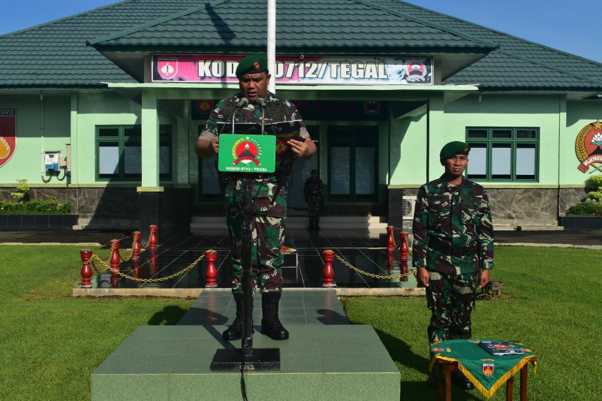 Dandim Tegal Pimpin Upacara Minggu Pertama Bulan April 2023
