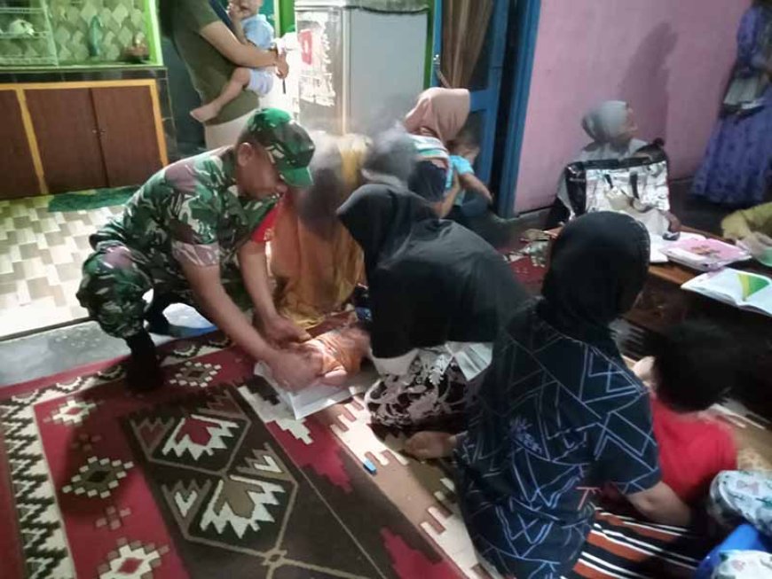 Babinsa Dampingi Kegiatan Posyandu Untuk Penurunan Angka Stunting