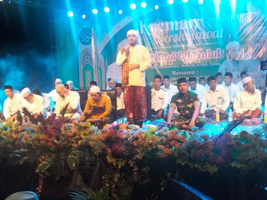 Jalin Silahturahmi, Danramil Warureja Hadiri Silahturahmi dan Halal Bi Halal Desa Kreman