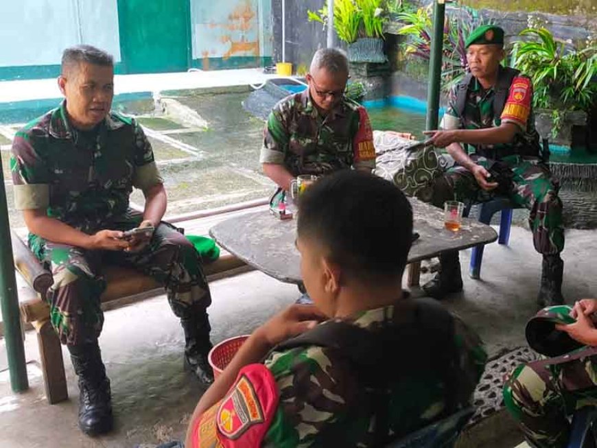 Jam Komandan di Koramil 07 Mandiraja Penerapan Disiplin dan Kepedulian Pimpinan Terhadap Satuan dan Anggota   
