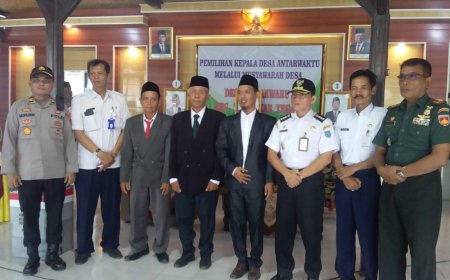 Danramil Tarub Hadiri Pemilihan Kepala Desa PAW Bulakwaru