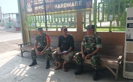 Jaga Silahturahmi, TNI Kodim Tegal Lakukan Anjangsana Dan Komsos