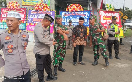 Danramil Slawi Hadiri Peresmian Masjid Baitus Syukri Wa Royyan