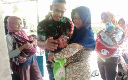 Dukungan TNI dan Bidan Desa untuk Pencegahan dan Penanganan Gizi Buruk pada Balita dan Ibu Hamil