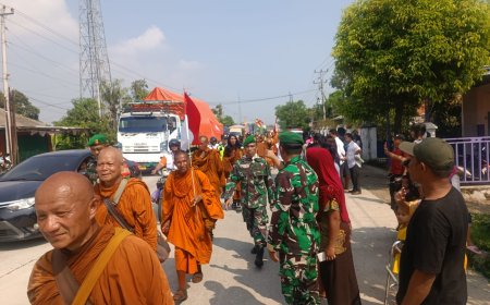 Pa Sandi Kodim Tegal Kawal Ritual Thudong