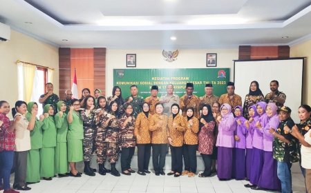 Kodim Jayapura Selenggarakan Komunikasi Sosial Dengan Keluarga Besar TNI