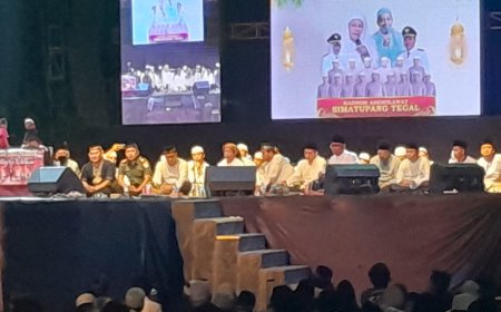 Danramil Warureja Hadiri Gema Dakwah dan Do'a Bersama Dalam Rangka Hari Jadi Kabupaten Tegal Ke-422 Tahun 2023