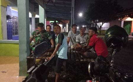 Babinsa Kodim 0712 Tegal Ajak Masyarakat Jaga Kamtibmas