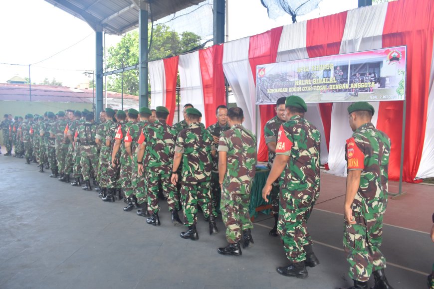 Jam Komandan Dan Halal Bihalal Kodim 0712 Tegal