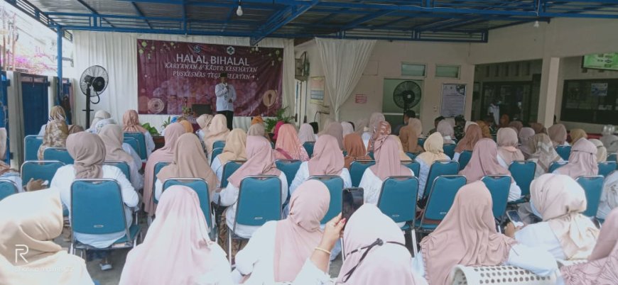 Batuud Koramil Tegal Selatan Hadiri Halal Bihalal Karyawan dan Kader Kesehatan Puskesmas
