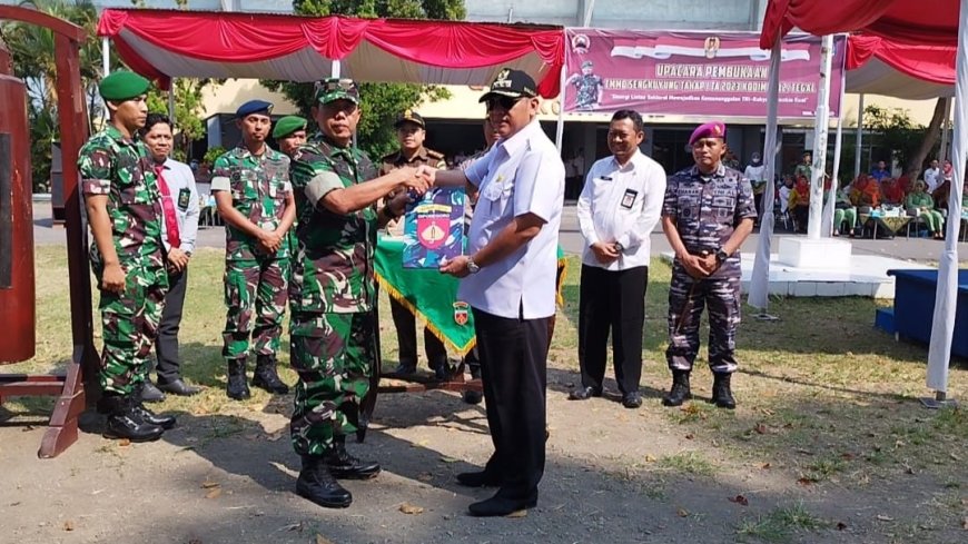 Wakili Dandim, Kasdim Tegal Hadiri Pembukaan TMMD Sengkuyung Tahap I Tahun 2023 Kota Tegal