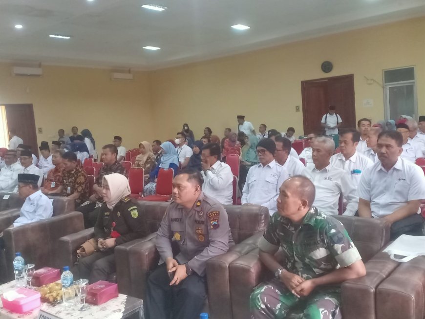 Danramil Suradadi Hadiri Pelantikan Dewan Kehormatan Dan Pengurus PMI Kabupaten Tegal Masa Bhakti 2023-2028