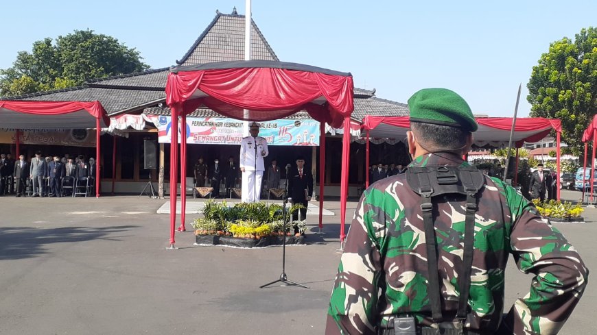 Dengan Semangat Untuk Bangkit Menuju Indonesia Emas 2045, Dandim 0712 Tegal Hadiri Upacara Hari Kebangkitan Nasional Ke-115