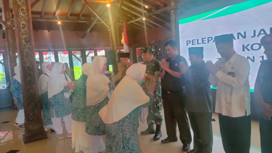 Kasdim Tegal Hadiri Acara Pelepasan Jamaah Calon Haji Kota Tegal Tahun 2023