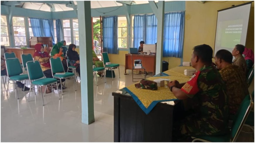 Babinsa Kodim Tegal Hadiri Rapat Lokakarya Mini Lintas Sektoral Penurunan Stunting