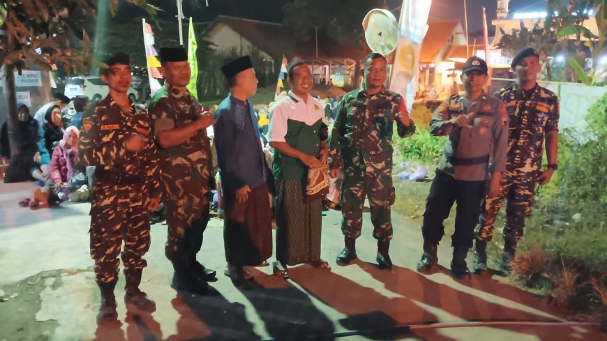 Babinsa Dukuhturi Lakukan Pengamanan Majlis Sema’an Al Quran dan Dzikrul Ghofilin