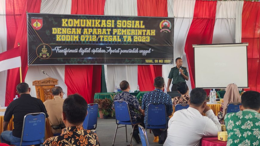 Kodim Tegal Gelar Komunikasi Sosial Dengan Aparat Pemerintah