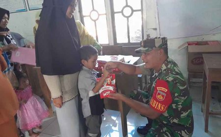 Cegah Stunting Babinsa Dampingi Posyandu Dan Pemberian Makanan Tambahan Bagi Balita