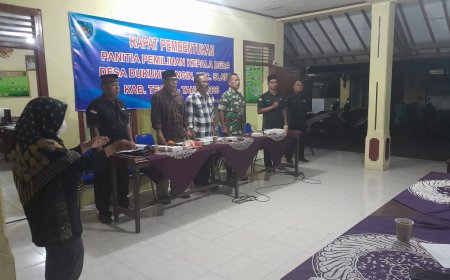 Danramil Slawi Hadiri Rapat Pembentukan Panitia Pemilihan Kepala Desa Dukuhwringin