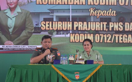 Dandim 0712 Tegal, Berikan Jam Komandan