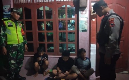 Upaya Pencegahan Tindak Kriminalitas, Babinsa Kodim 0712 Tegal Melaksanakan Patroli Wilayah