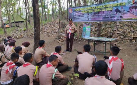 Pembukaan Persami Pramuka Saka Wira Kartika Kodim 0712 Tegal Tahun 2023
