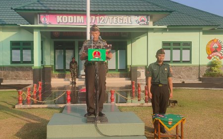 Kodim Tegal Gelar Upacara 17-an Bulan Juni 2023