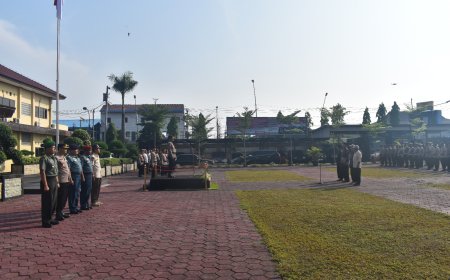 Kasdim Tegal Hadiri Apel Kasat Kamling Secara Serentak Tahun 2023