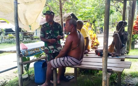 Gandeng Tokoh Adat Babinsa Himbau Hindari Miras Dan Narkoba