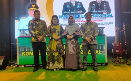 Suasana Bahagia Mengiringi Pisah Sambut Dandim 0712 Tegal