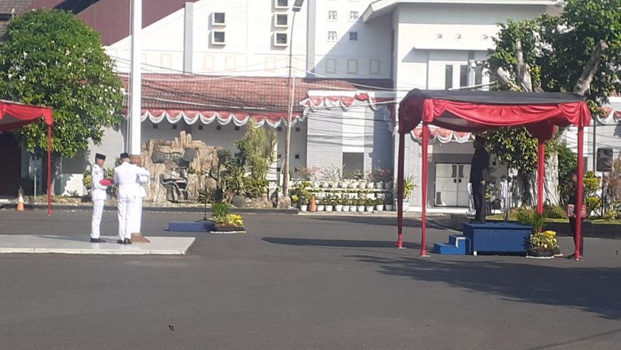 Dandim Tegal Ikuti Upacara Bendera Peringatan Hari Lahir Pancasila Tahun 2023 Tingkat Kota Tegal