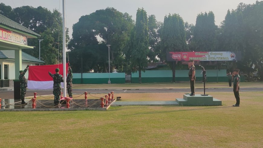 Kodim Tegal Gelar Upacara Mingguan Secara Rutin