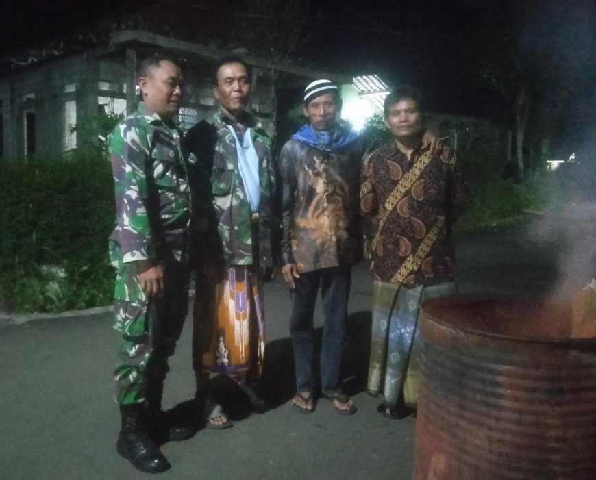 Ciptakan Wilayah Yang Kondusif  Babinsa Kodim Tegal Laksanakan Komsos