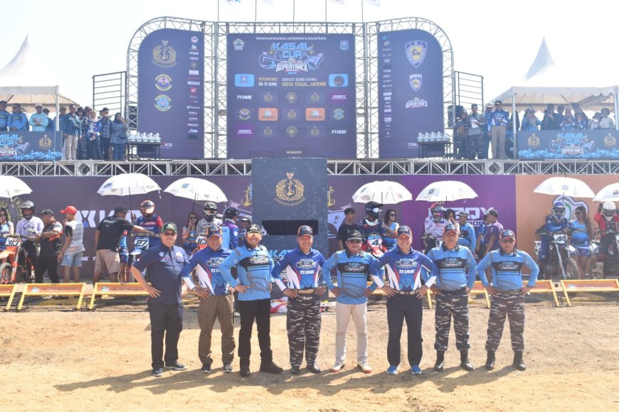 Dandim Tegal Hadiri Pembukaan Kejurnas Grasstrack Junior Motorcross Supertrack Championship Piala KASAL Tahun 2023
