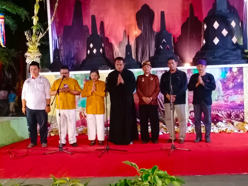 Babinsa Slawi Hadiri Kegiatan Ramah Tamah Dharma Santi Umat Budha