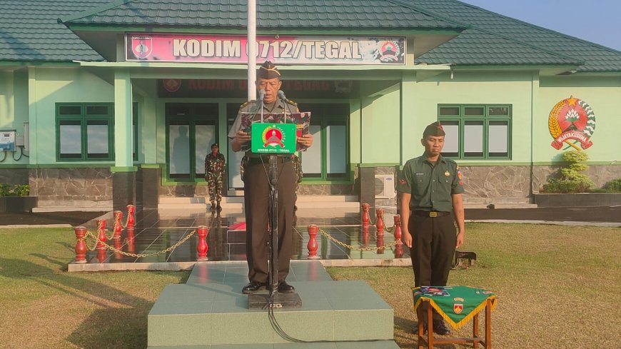 Kodim Tegal Gelar Upacara 17-an Bulan Juni 2023