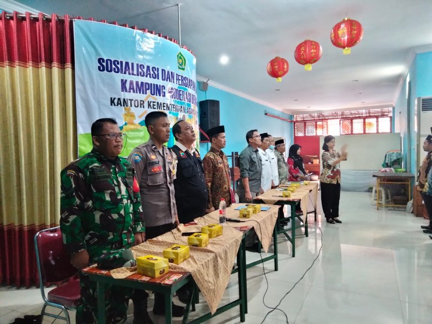 Babinsa Tegal Barat Hadiri Sosialisasi Dan Persiapan Launching Kampung Moderasi Beragama