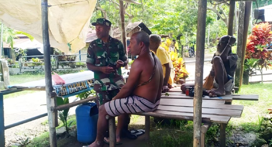 Gandeng Tokoh Adat Babinsa Himbau Hindari Miras Dan Narkoba