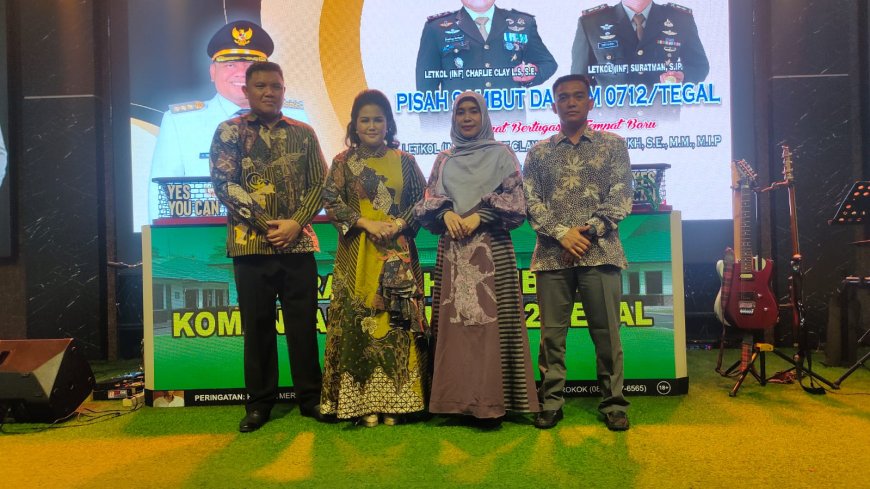 Suasana Bahagia Mengiringi Pisah Sambut Dandim 0712 Tegal