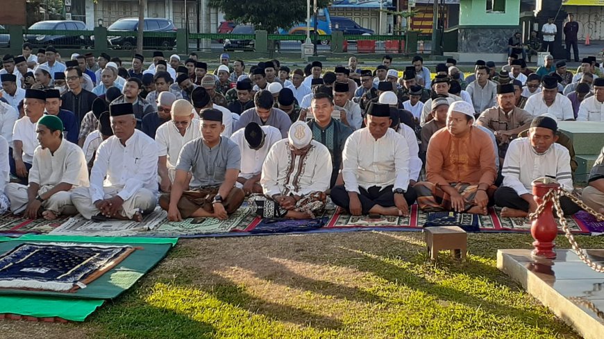 Kodim 0712 Tegal Gelar Sholat Idul Adha Bersama Masyarakat