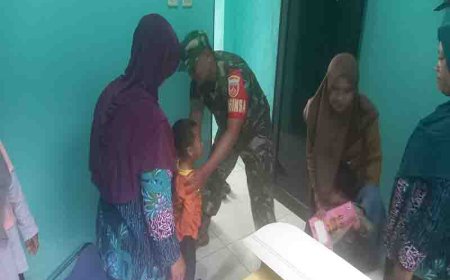 Wujudkan Balita Sehat Bebas Stunting Babinsa Dampingi Kegiatan Posyandu Balita