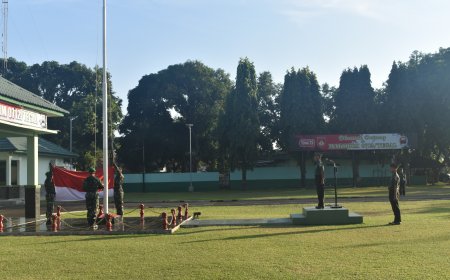 Kodim Tegal Gelar Upacara Rutin Hari Senin