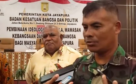 Kodim 1701/Jayapura Bekerjasama Dengan Kesatuan Bangsa dan Politik Adakan Pembinaan Ideologi Pancasila