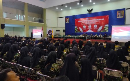 Kodim Tegal Berikan Wasbang Kepada Mahasiswa UPS Tahun Anggaran 2023