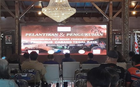 Dandim Tegal Hadiri Pelantikan Dan Pengukuhan Indonesian Offroad Federation Pengurus Cabang Tegal Raya Masa Bhakti 2023-2027