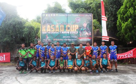 Pembukaan Tournament Bola Voli Kasad Cup Tahun 2023 Kodim Jayapura